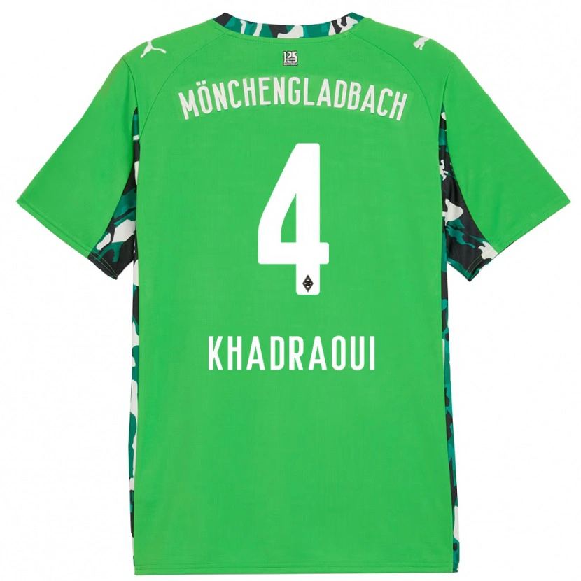 Danxen Herren Elias Khadraoui #4 Grün Schwarz Auswärtstrikot Trikot 2025/26 T-Shirt Österreich