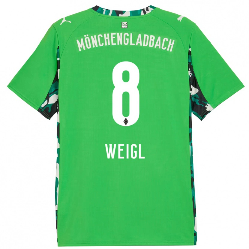 Danxen Herren Julian Weigl #8 Grün Schwarz Auswärtstrikot Trikot 2025/26 T-Shirt Österreich