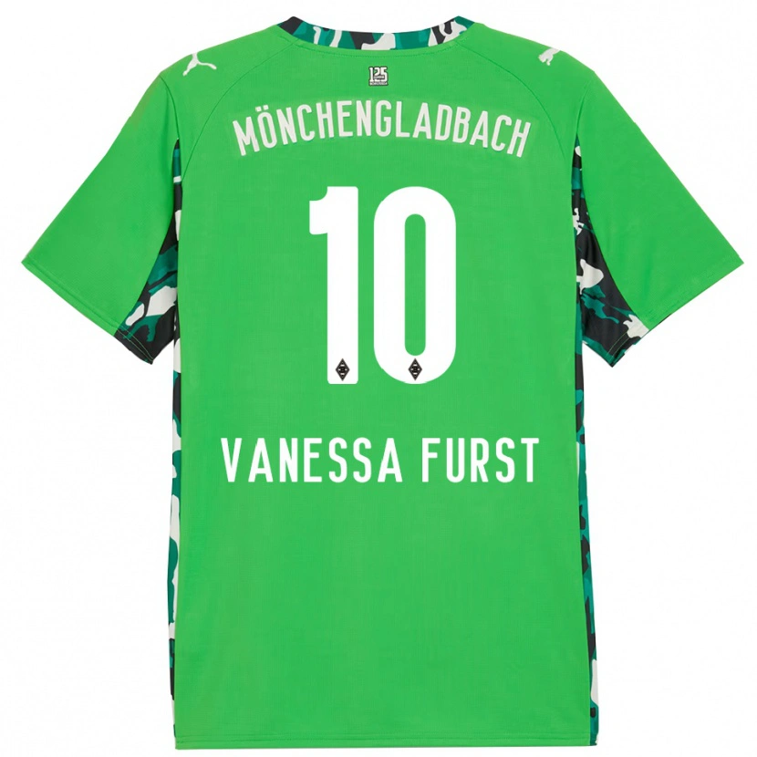 Danxen Herren Vanessa Fürst #10 Grün Schwarz Auswärtstrikot Trikot 2025/26 T-Shirt Österreich