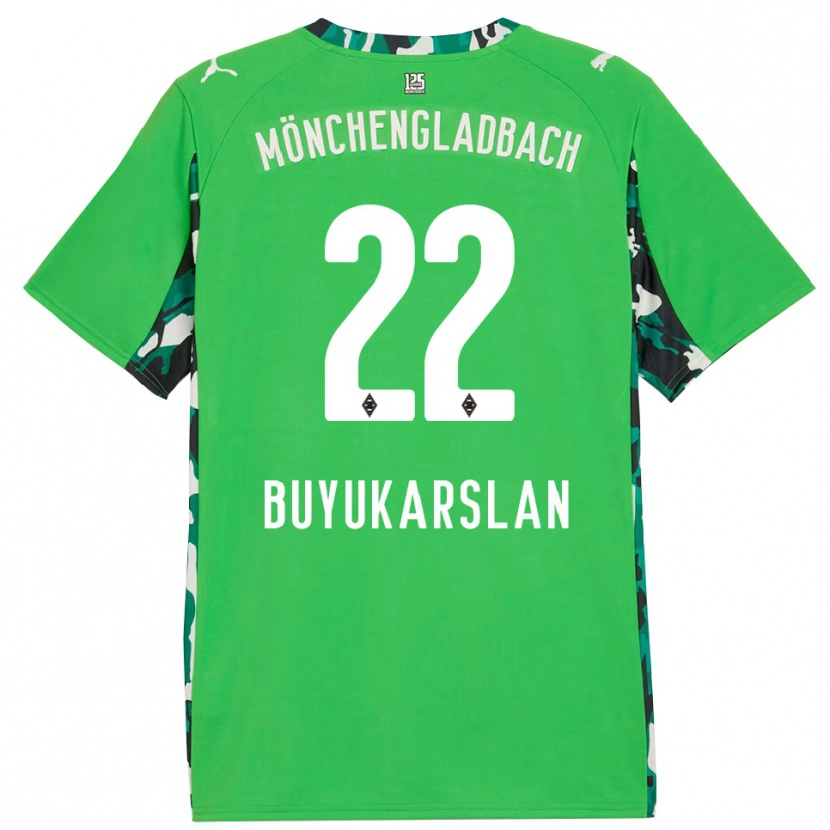 Danxen Herren Oguzcan Büyükarslan #22 Grün Schwarz Auswärtstrikot Trikot 2025/26 T-Shirt Österreich