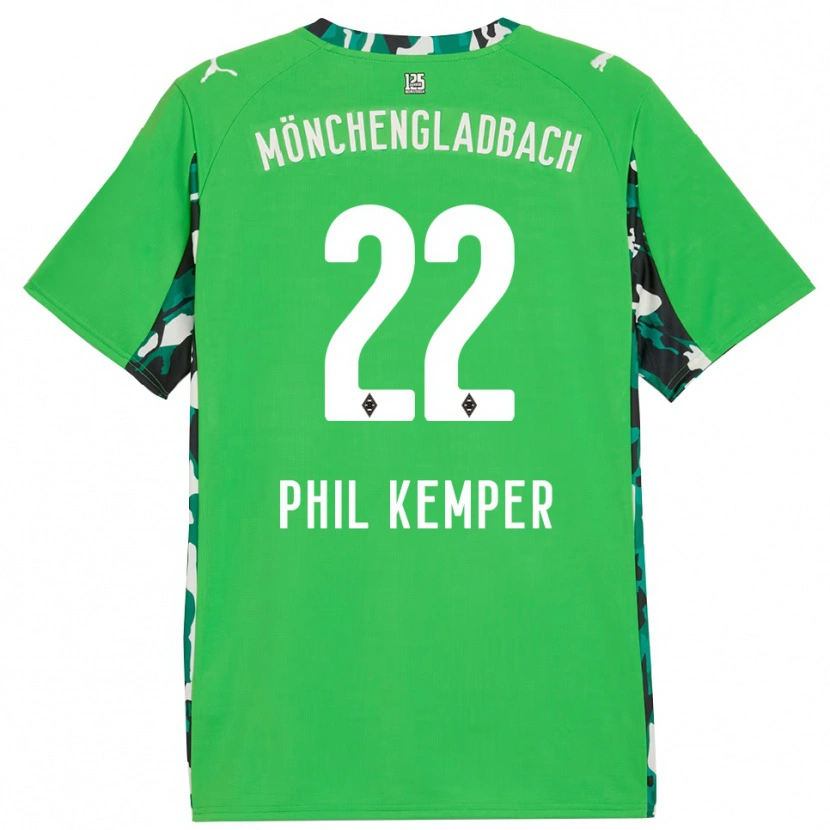 Danxen Herren Phil Kemper #22 Grün Schwarz Auswärtstrikot Trikot 2025/26 T-Shirt Österreich