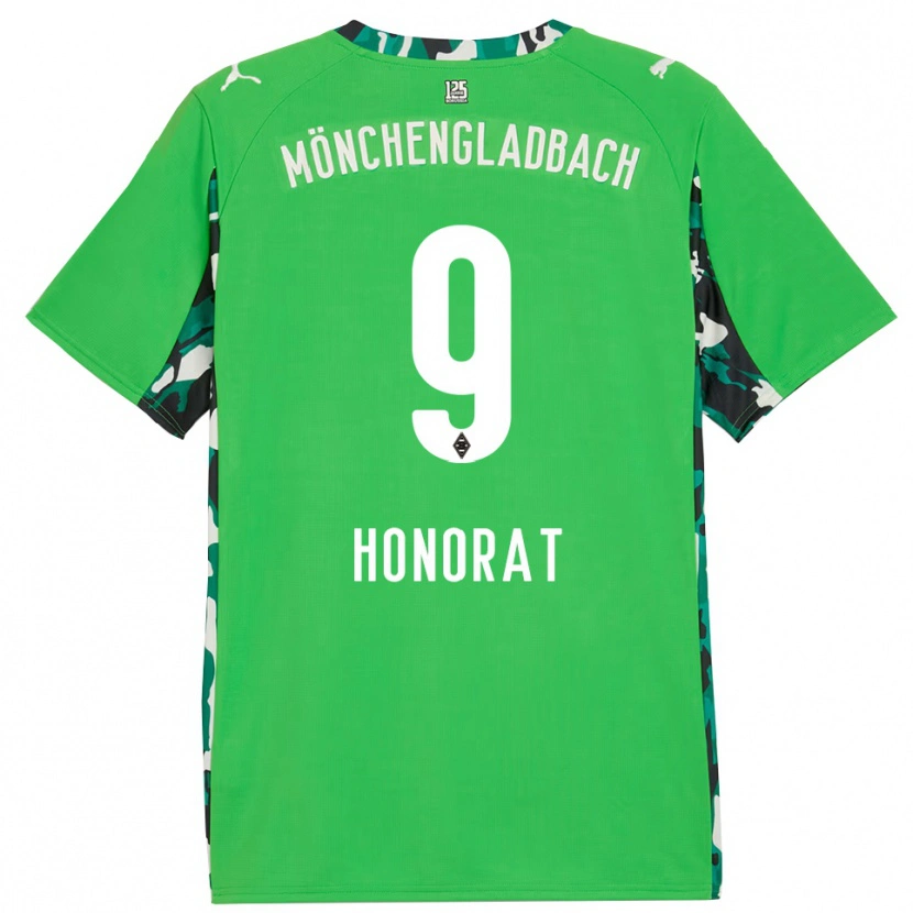 Danxen Herren Franck Honorat #9 Grün Schwarz Auswärtstrikot Trikot 2025/26 T-Shirt Österreich