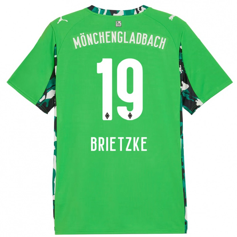 Danxen Herren Yvonne Brietzke #19 Grün Schwarz Auswärtstrikot Trikot 2025/26 T-Shirt Österreich