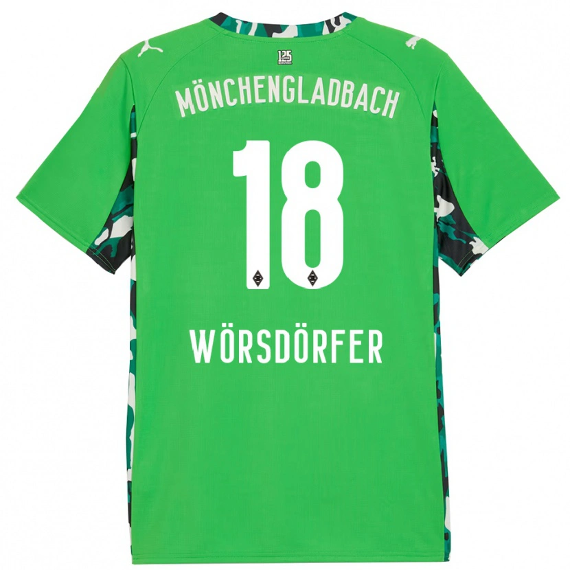 Danxen Herren Len Wörsdörfer #18 Grün Schwarz Auswärtstrikot Trikot 2025/26 T-Shirt Österreich
