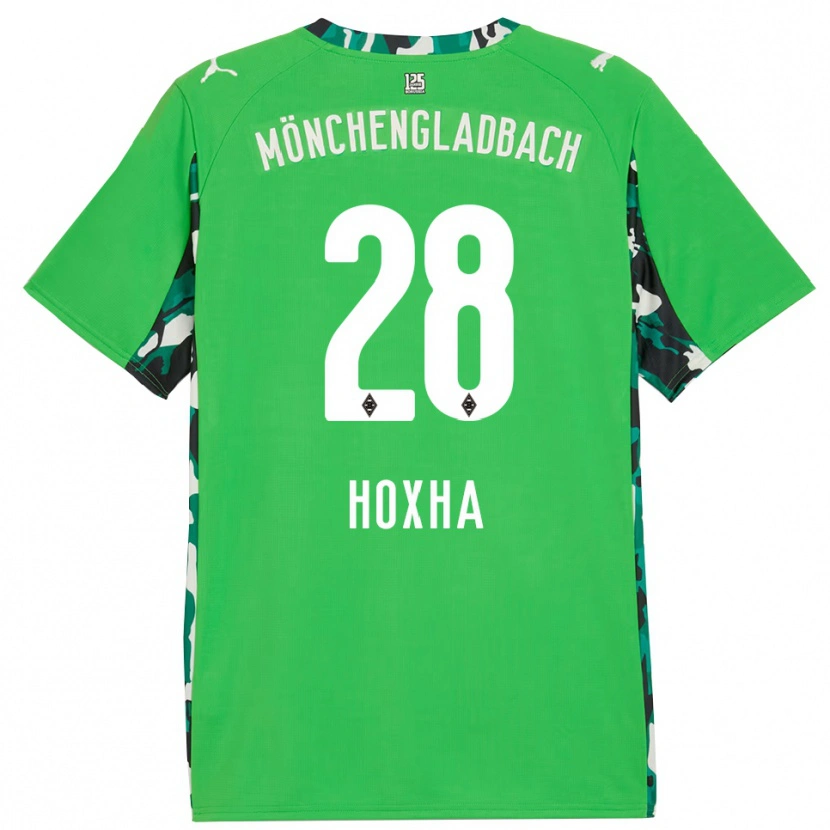 Danxen Herren Flavjo Hoxha #28 Grün Schwarz Auswärtstrikot Trikot 2025/26 T-Shirt Österreich