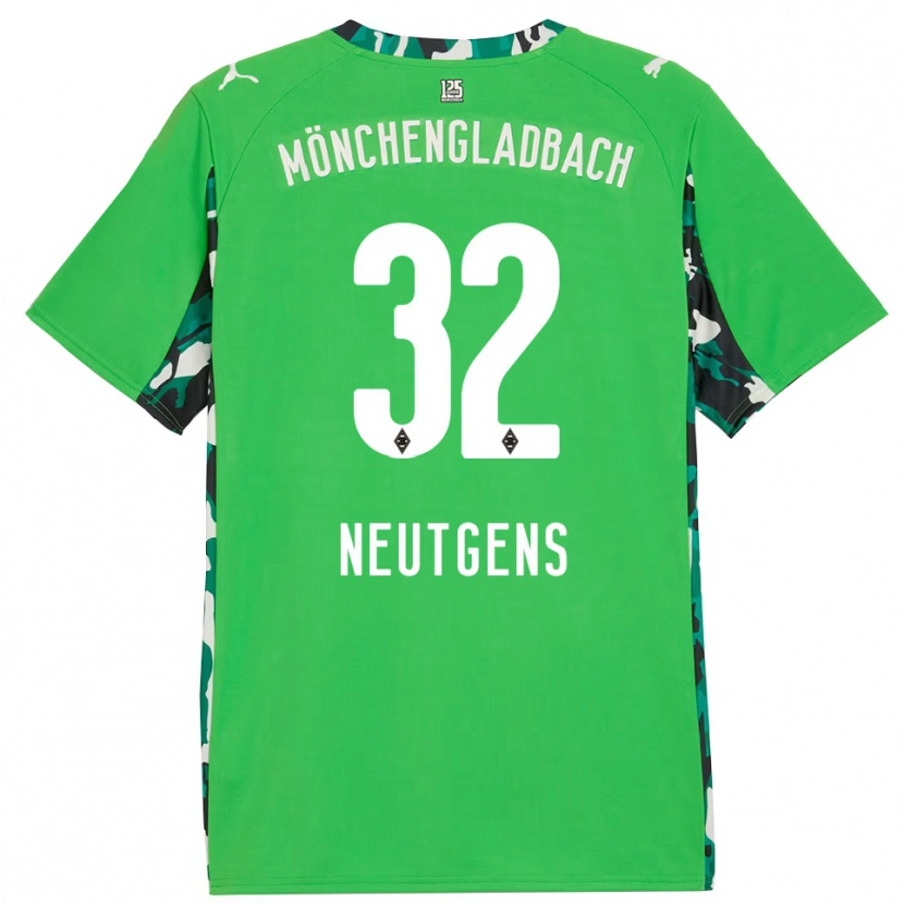 Danxen Herren Maximilian Neutgens #32 Grün Schwarz Auswärtstrikot Trikot 2025/26 T-Shirt Österreich
