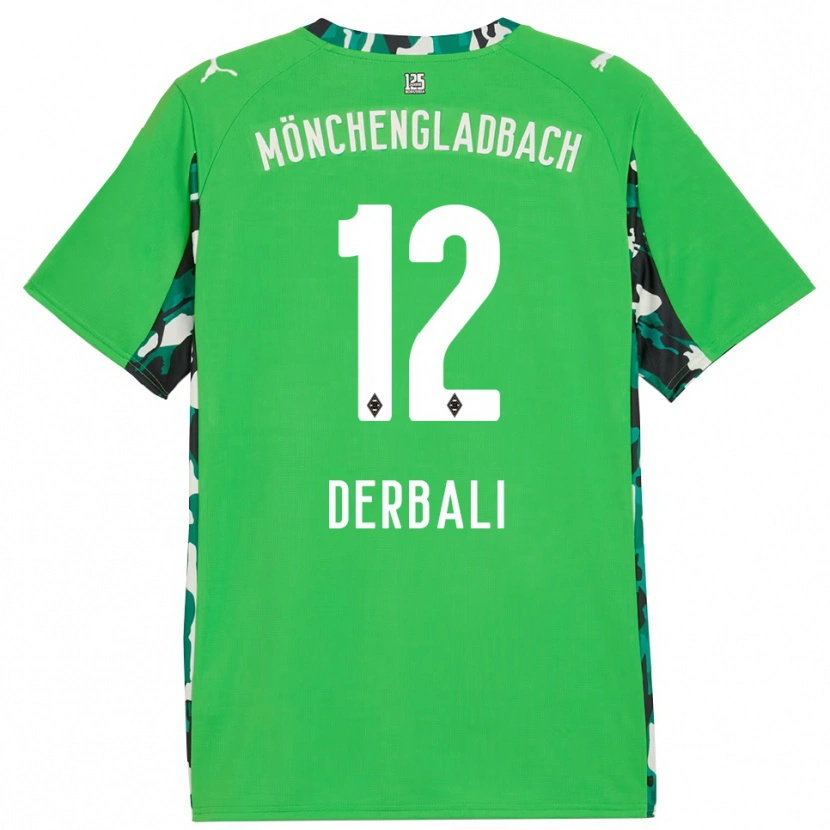 Danxen Herren Louisa Derbali #12 Grün Schwarz Auswärtstrikot Trikot 2025/26 T-Shirt Österreich