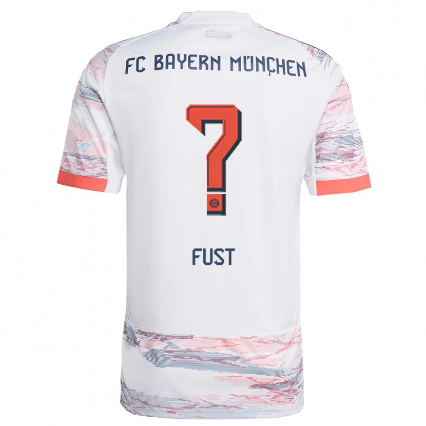 Danxen Herren Leon Fust #0 Weiß Grau Auswärtstrikot Trikot 2025/26 T-Shirt Österreich