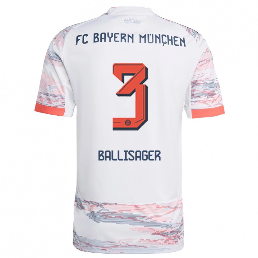 Danxen Herren Stine Ballisager #3 Weiß Grau Auswärtstrikot Trikot 2025/26 T-Shirt Österreich