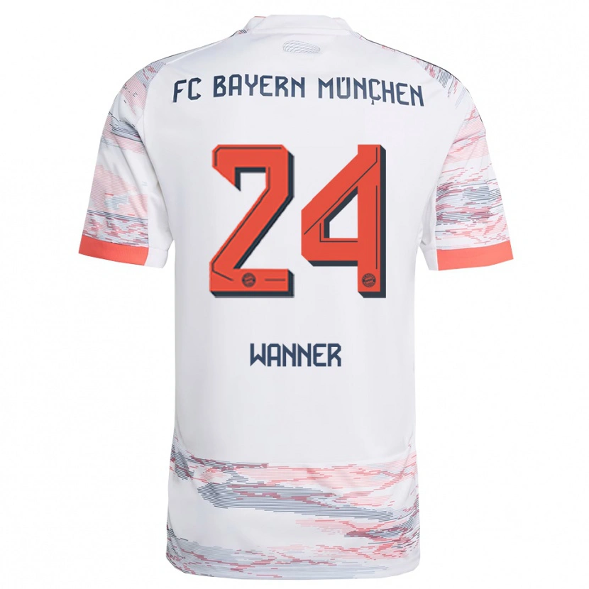 Danxen Herren Paul Wanner #24 Weiß Grau Auswärtstrikot Trikot 2025/26 T-Shirt Österreich