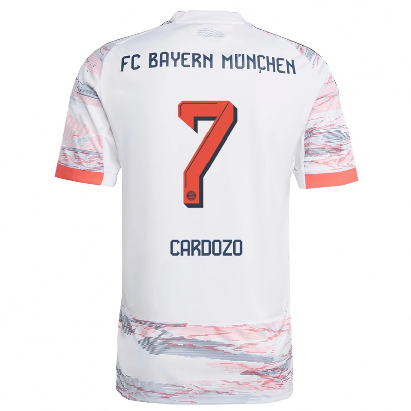 Danxen Herren Maycon Cardozo #7 Weiß Grau Auswärtstrikot Trikot 2025/26 T-Shirt Österreich