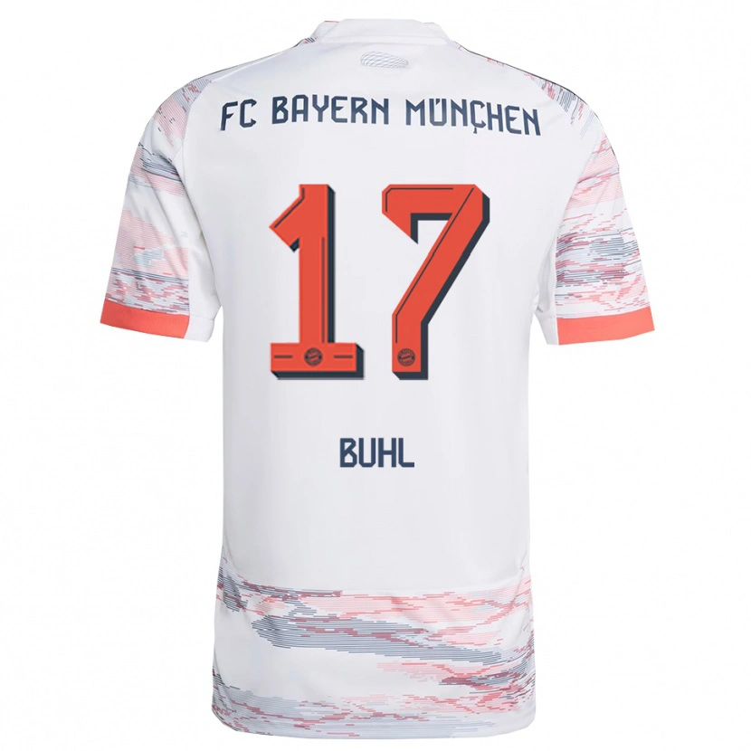 Danxen Herren Klara Buhl #17 Weiß Grau Auswärtstrikot Trikot 2025/26 T-Shirt Österreich