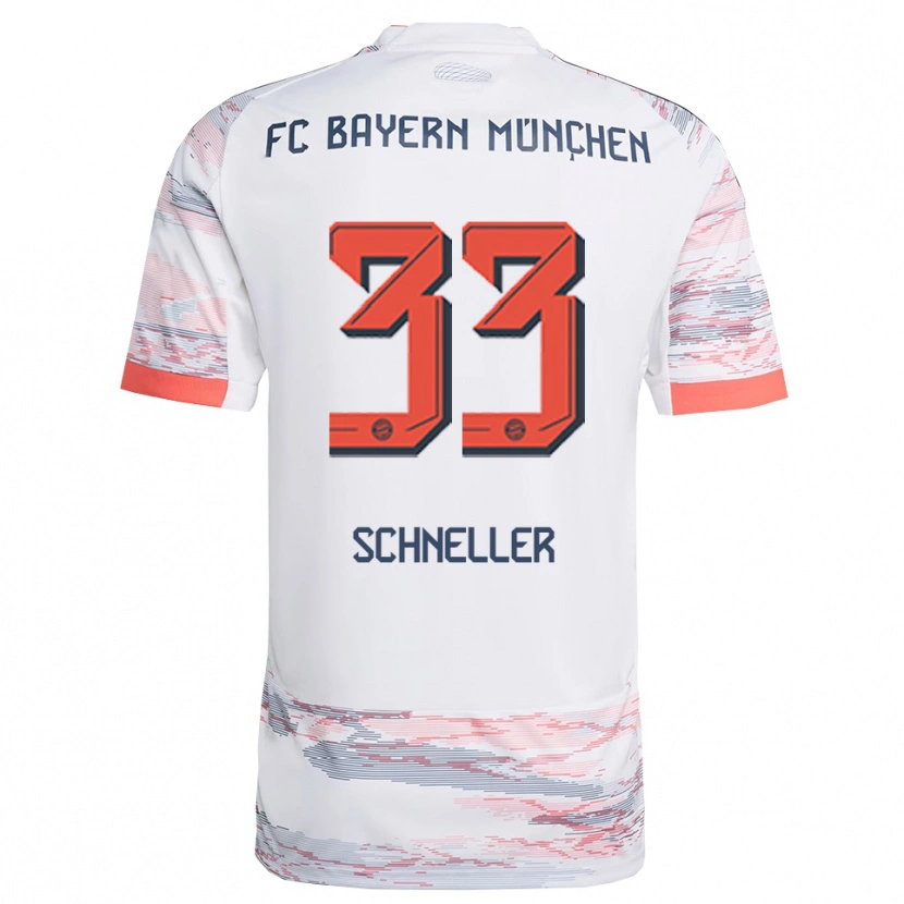 Danxen Herren Lukas Schneller #33 Weiß Grau Auswärtstrikot Trikot 2025/26 T-Shirt Österreich
