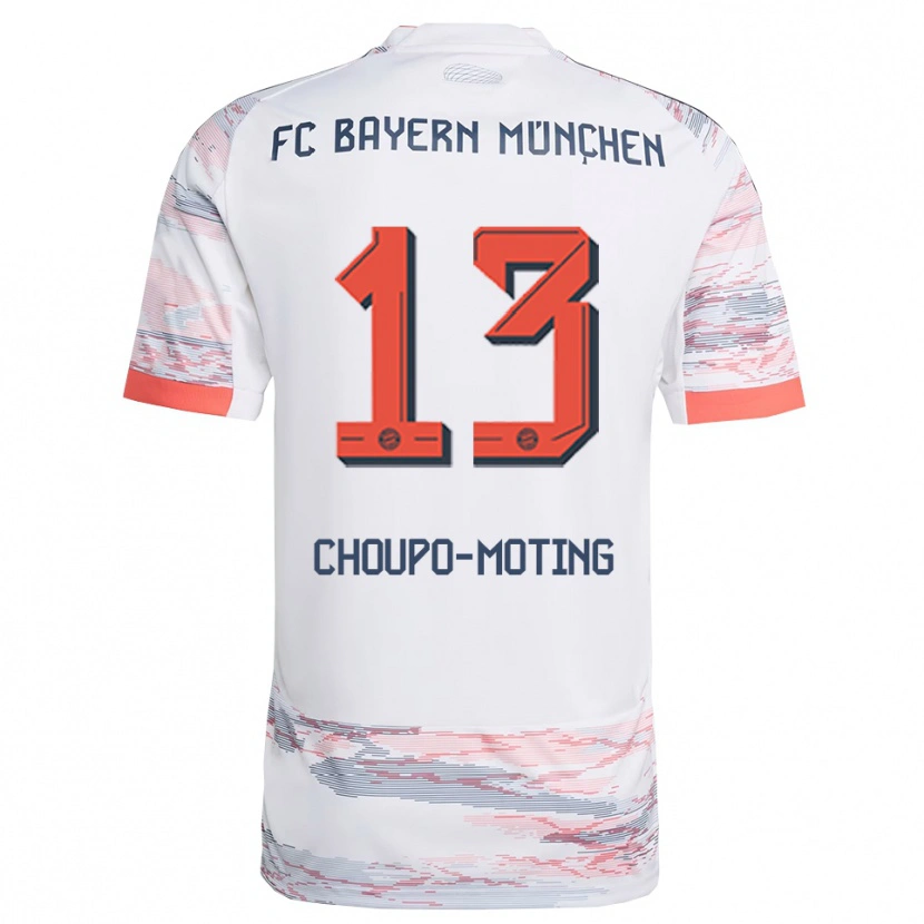 Danxen Herren Eric Maxim Choupo-Moting #13 Weiß Grau Auswärtstrikot Trikot 2025/26 T-Shirt Österreich