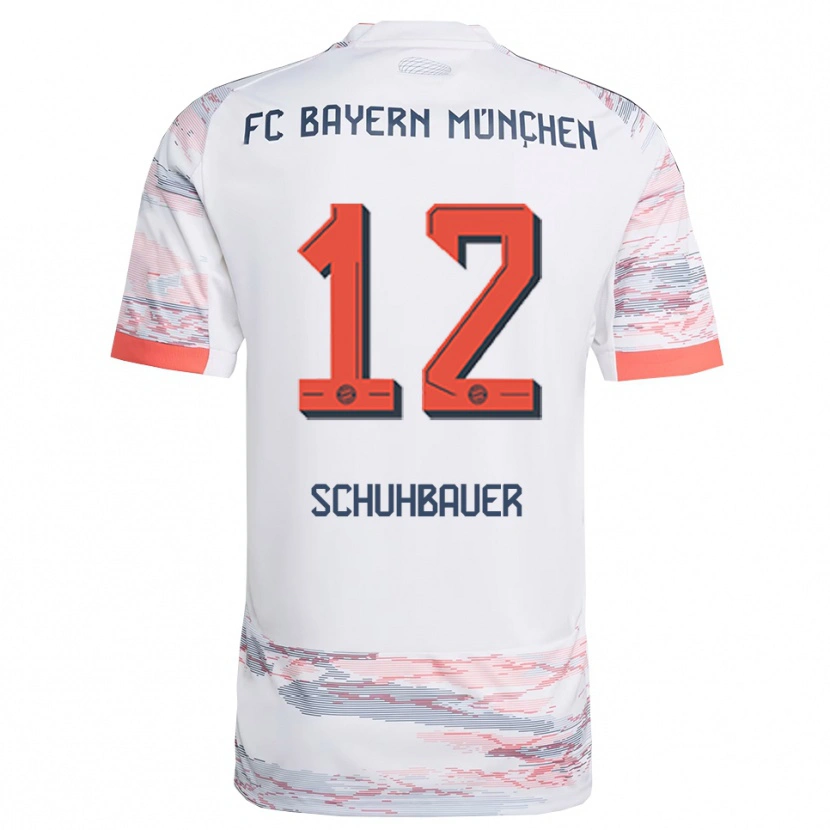 Danxen Herren Maximilian Schuhbauer #12 Weiß Grau Auswärtstrikot Trikot 2025/26 T-Shirt Österreich