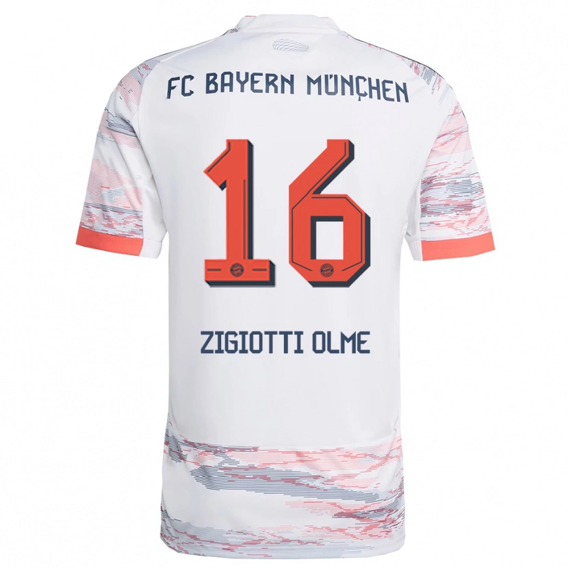 Danxen Herren Julia Zigiotti Olme #16 Weiß Grau Auswärtstrikot Trikot 2025/26 T-Shirt Österreich