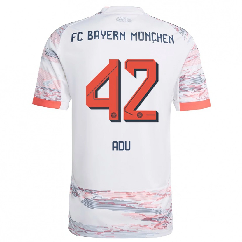 Danxen Herren Gibson Adu #42 Weiß Grau Auswärtstrikot Trikot 2025/26 T-Shirt Österreich