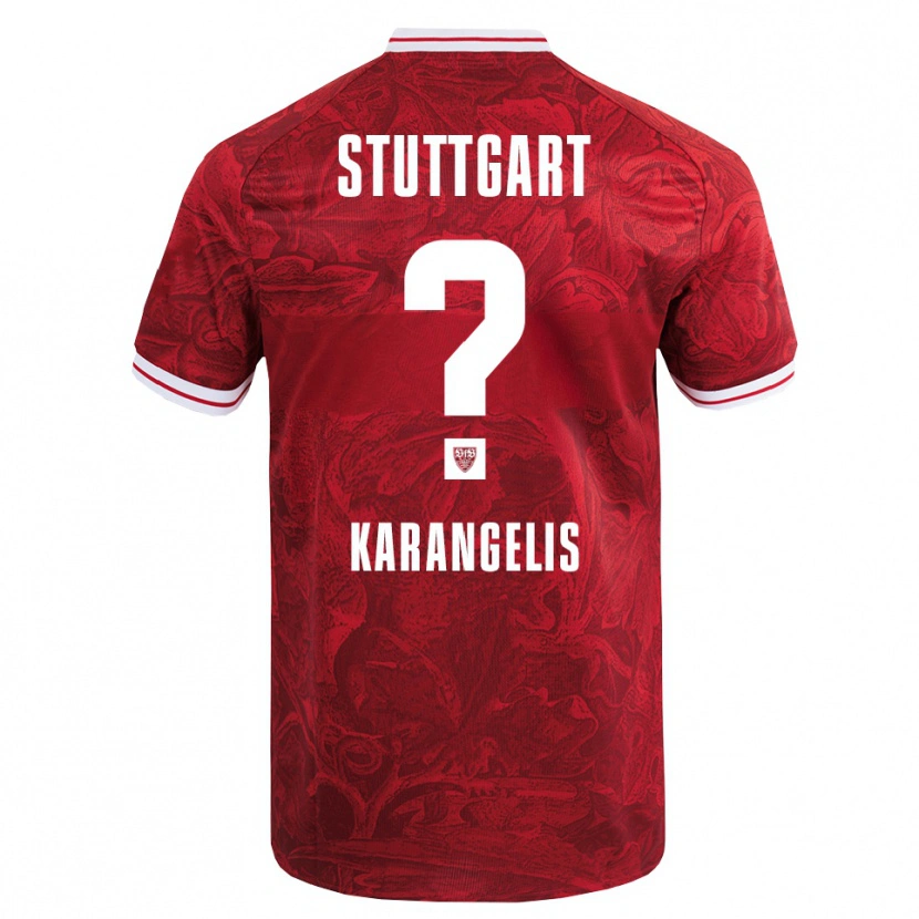 Danxen Herren Konstantinos Karangelis #0 Rot Schwarz Auswärtstrikot Trikot 2025/26 T-Shirt Österreich