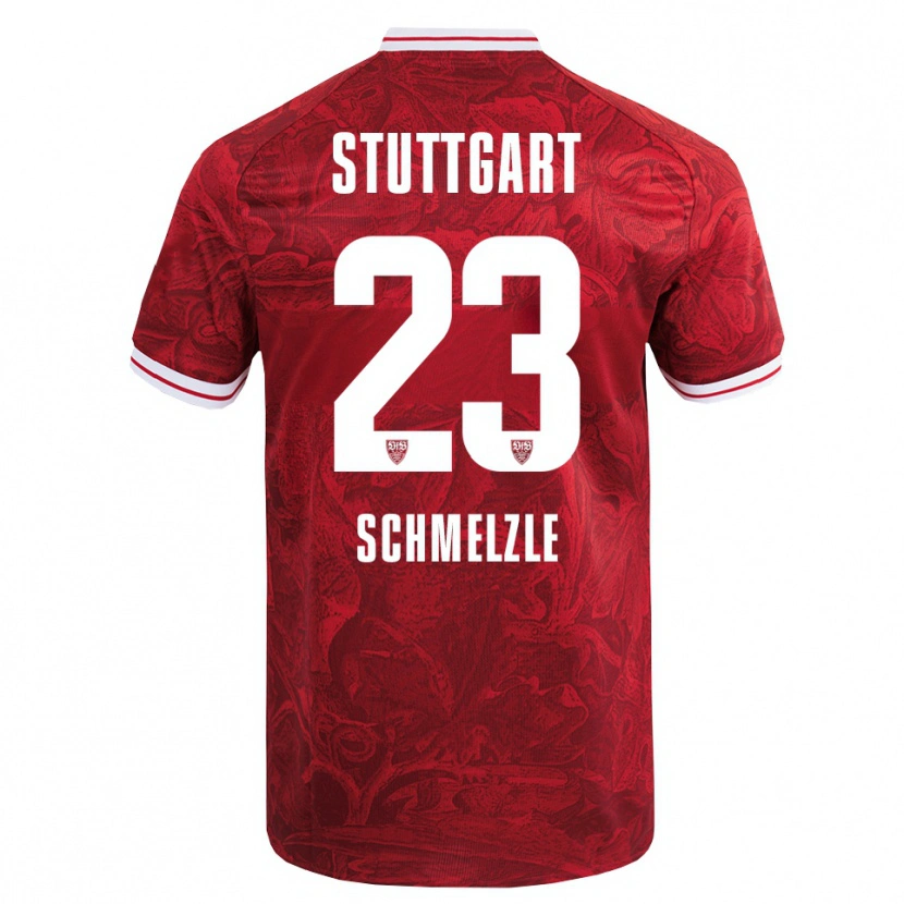 Danxen Herren Marlen Schmelzle #23 Rot Schwarz Auswärtstrikot Trikot 2025/26 T-Shirt Österreich