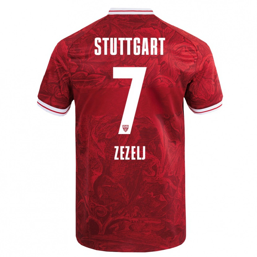 Danxen Herren Neno Zezelj #7 Rot Schwarz Auswärtstrikot Trikot 2025/26 T-Shirt Österreich