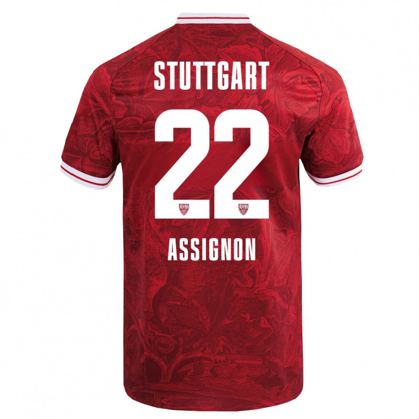 Danxen Herren Lorenz Assignon #22 Rot Schwarz Auswärtstrikot Trikot 2025/26 T-Shirt Österreich