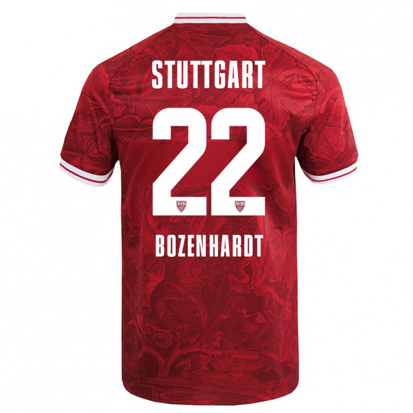 Danxen Herren Laura Bozenhardt #22 Rot Schwarz Auswärtstrikot Trikot 2025/26 T-Shirt Österreich