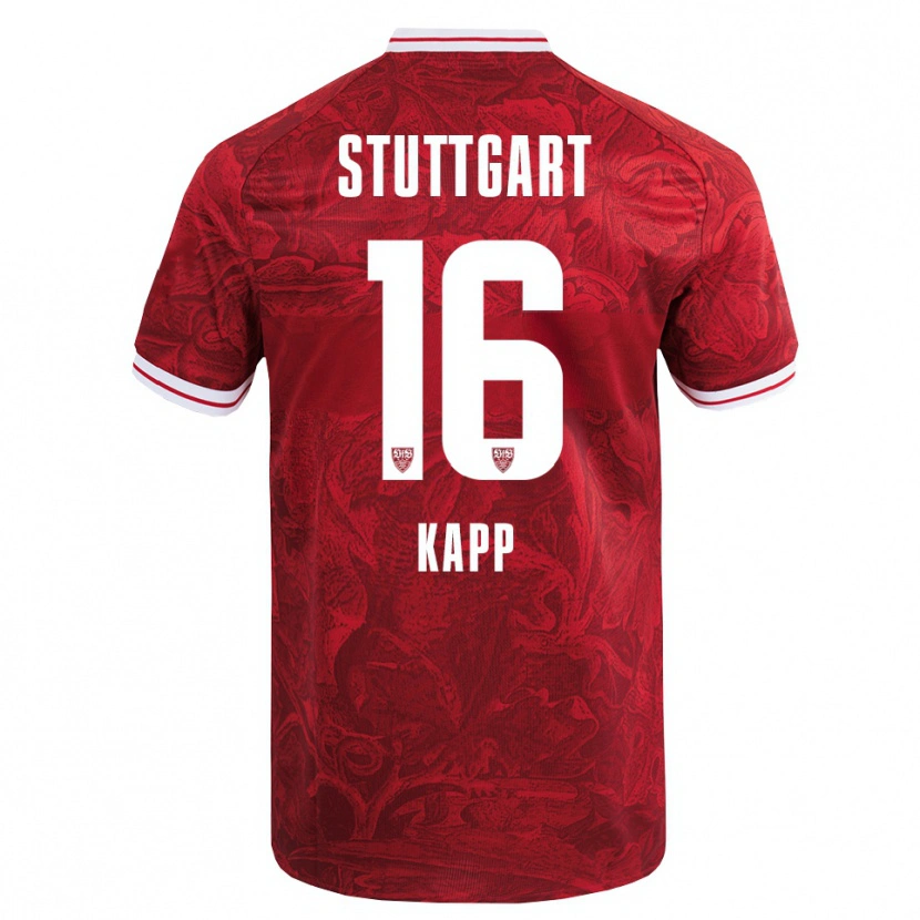 Danxen Herren Patrick Kapp #16 Rot Schwarz Auswärtstrikot Trikot 2025/26 T-Shirt Österreich