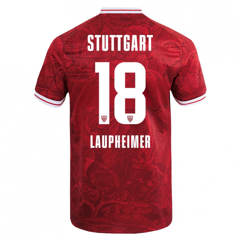 Danxen Herren Lukas Laupheimer #18 Rot Schwarz Auswärtstrikot Trikot 2025/26 T-Shirt Österreich