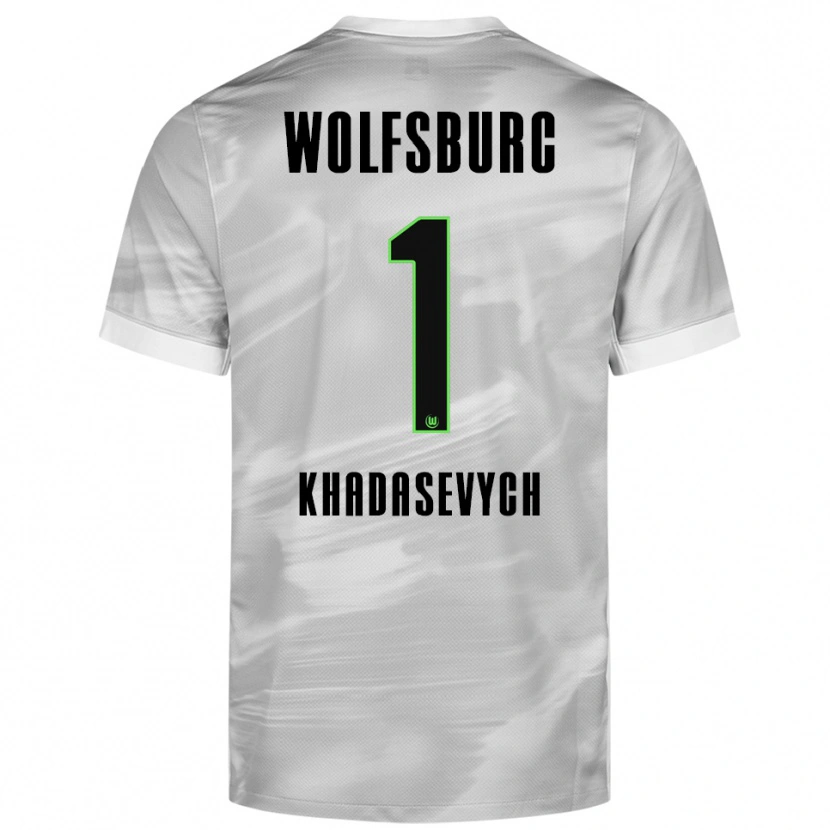 Danxen Herren Kyrylo Khadasevych #1 Grau Weiß Auswärtstrikot Trikot 2025/26 T-Shirt Österreich