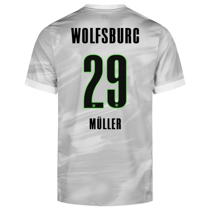 Danxen Herren Marius Müller #29 Grau Weiß Auswärtstrikot Trikot 2025/26 T-Shirt Österreich