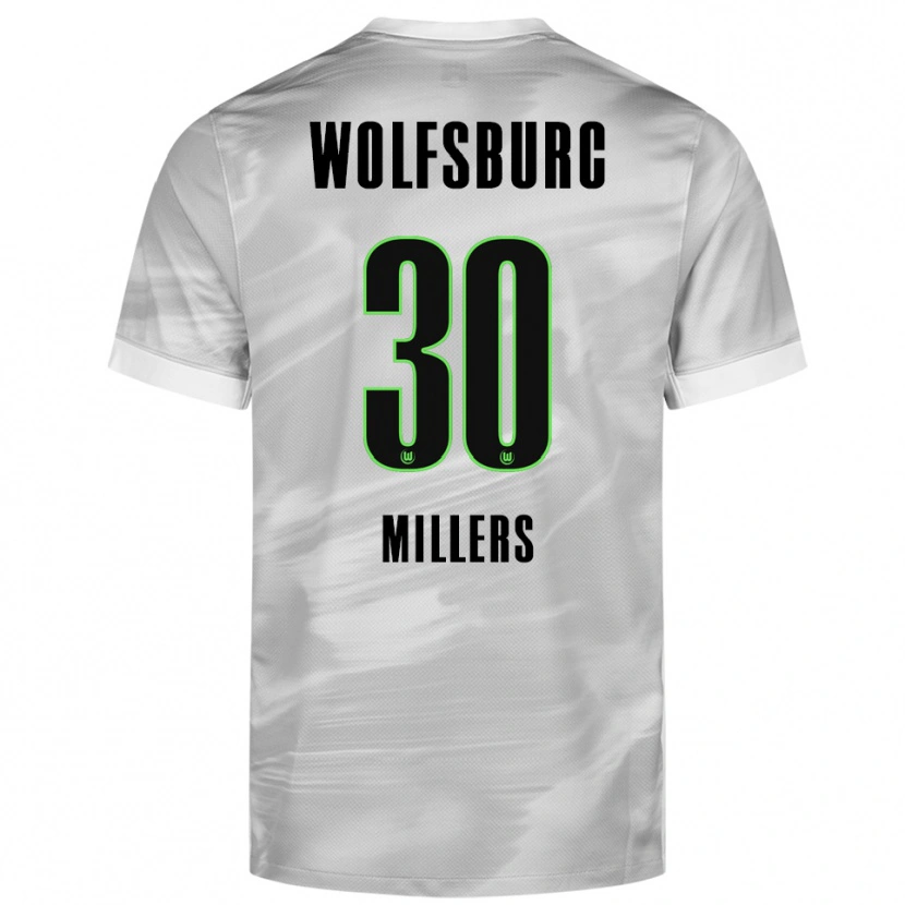 Danxen Herren Kristers Millers #30 Grau Weiß Auswärtstrikot Trikot 2025/26 T-Shirt Österreich
