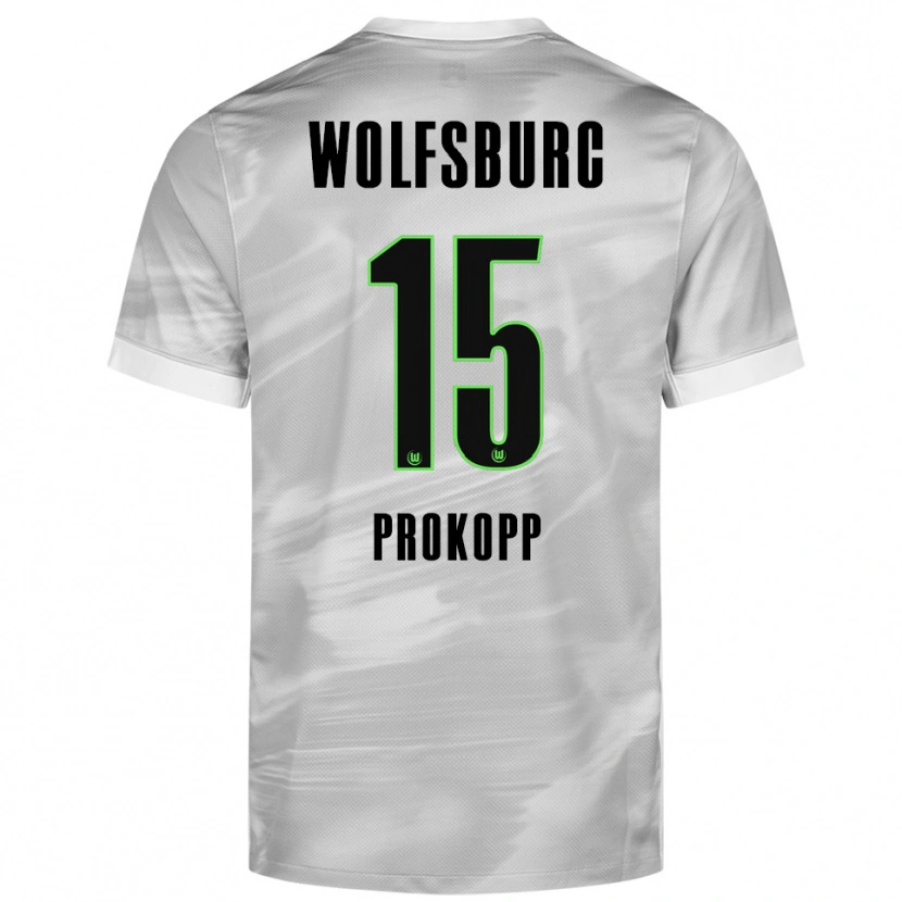 Danxen Herren Oskar Prokopp #15 Grau Weiß Auswärtstrikot Trikot 2025/26 T-Shirt Österreich