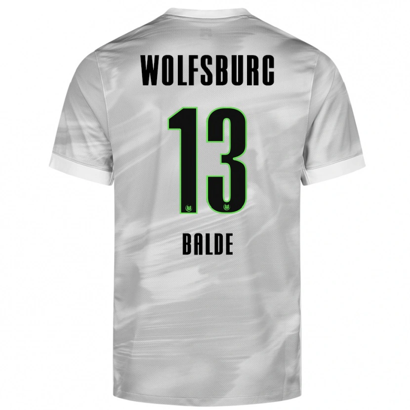 Danxen Herren Saido Baldé #13 Grau Weiß Auswärtstrikot Trikot 2025/26 T-Shirt Österreich