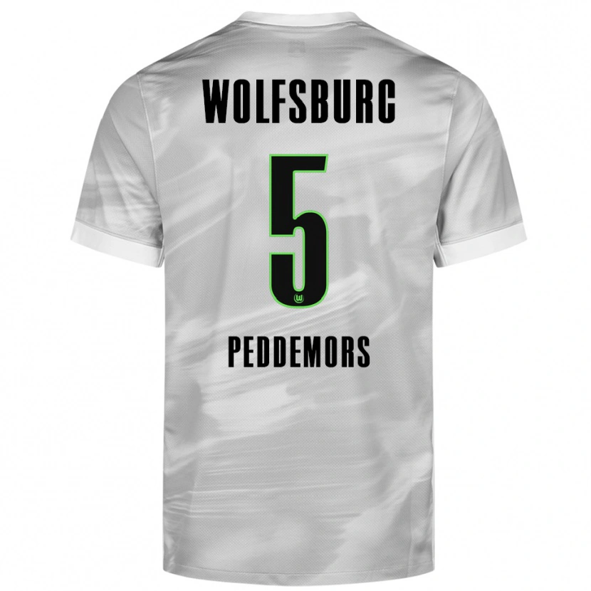 Danxen Herren Ella Peddemors #5 Grau Weiß Auswärtstrikot Trikot 2025/26 T-Shirt Österreich
