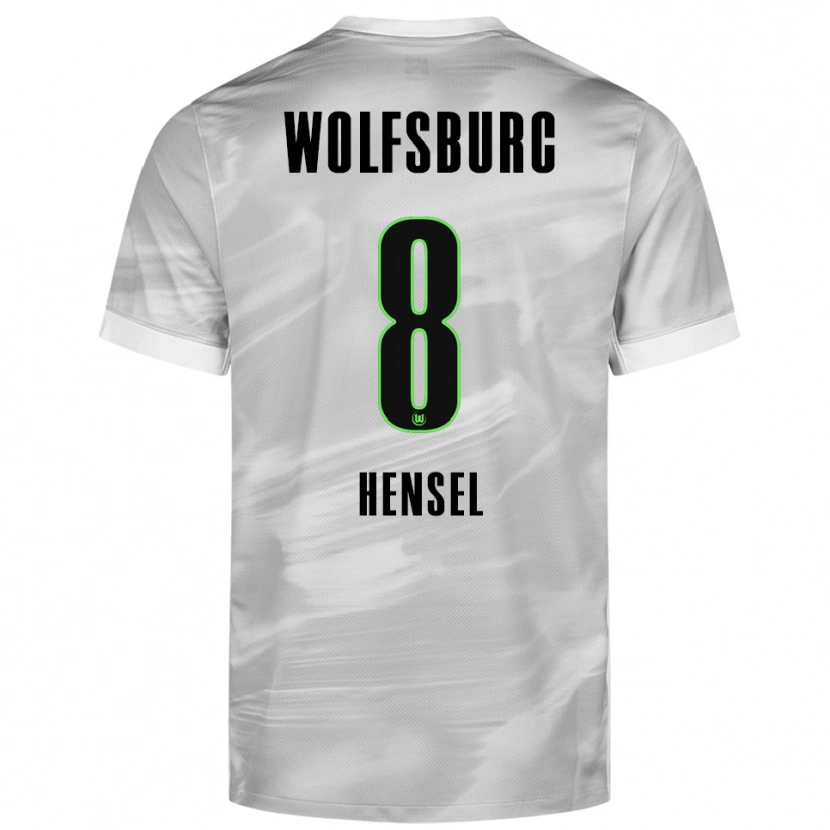 Danxen Herren Pharell Hensel #8 Grau Weiß Auswärtstrikot Trikot 2025/26 T-Shirt Österreich