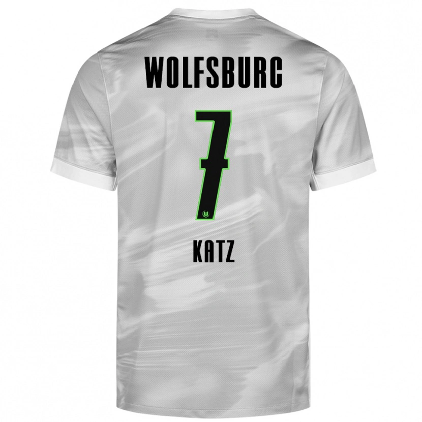 Danxen Herren Bruno Katz #7 Grau Weiß Auswärtstrikot Trikot 2025/26 T-Shirt Österreich