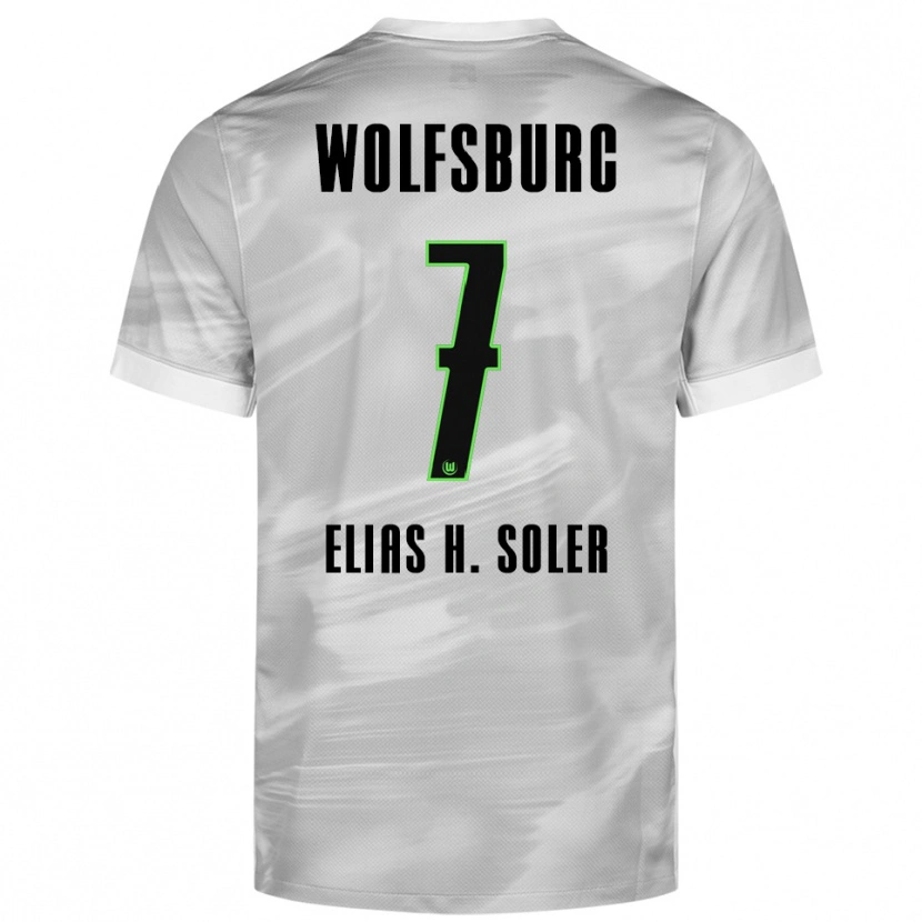 Danxen Herren Elias Hernandez Soler #7 Grau Weiß Auswärtstrikot Trikot 2025/26 T-Shirt Österreich