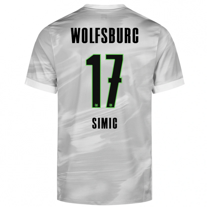 Danxen Herren Karlo Simic #17 Grau Weiß Auswärtstrikot Trikot 2025/26 T-Shirt Österreich