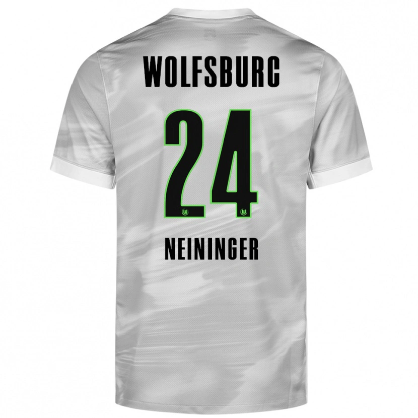 Danxen Herren Tim Neininger #24 Grau Weiß Auswärtstrikot Trikot 2025/26 T-Shirt Österreich
