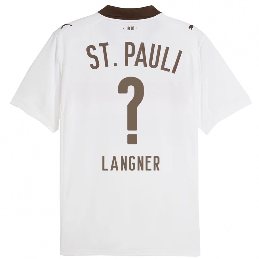 Danxen Herren Claas Langner #0 Weiß Rot Auswärtstrikot Trikot 2025/26 T-Shirt Österreich