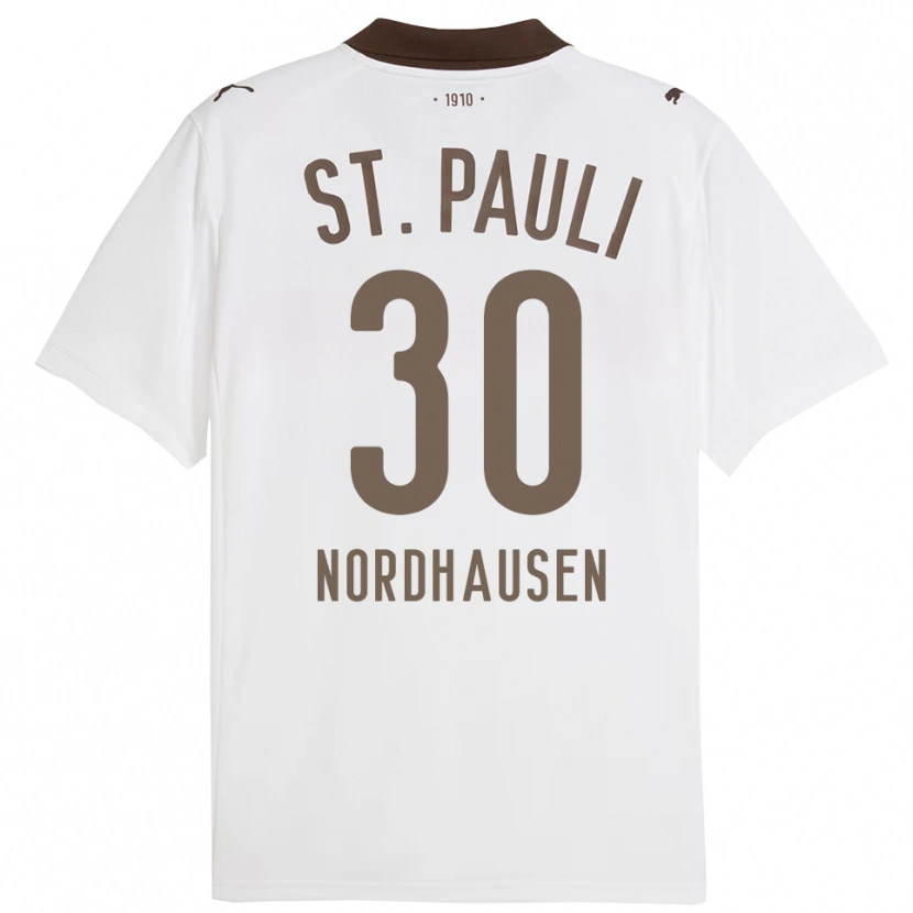 Danxen Herren Neele Nordhausen #30 Weiß Rot Auswärtstrikot Trikot 2025/26 T-Shirt Österreich
