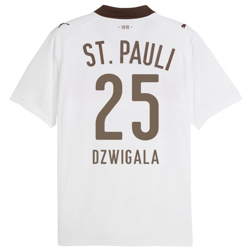 Danxen Herren Adam Dzwigala #25 Weiß Rot Auswärtstrikot Trikot 2025/26 T-Shirt Österreich