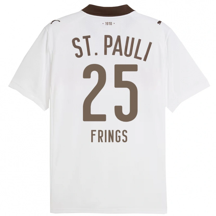 Danxen Herren Emma Frings #25 Weiß Rot Auswärtstrikot Trikot 2025/26 T-Shirt Österreich