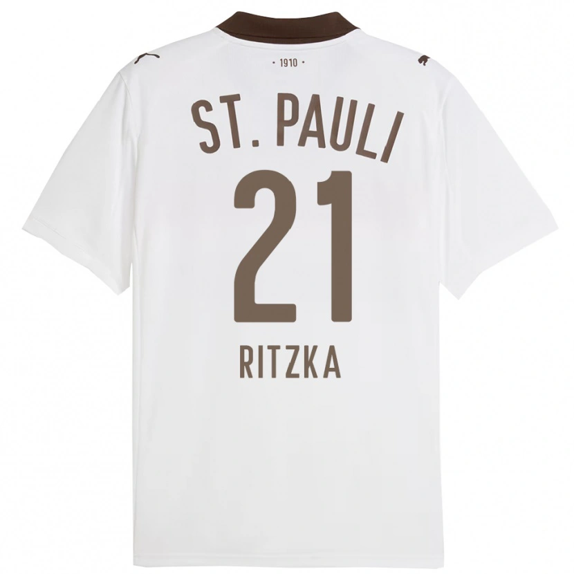 Danxen Herren Lars Ritzka #21 Weiß Rot Auswärtstrikot Trikot 2025/26 T-Shirt Österreich
