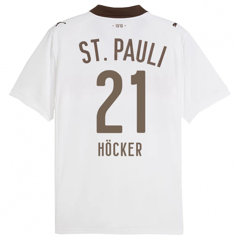 Danxen Herren Elias Höcker #21 Weiß Rot Auswärtstrikot Trikot 2025/26 T-Shirt Österreich