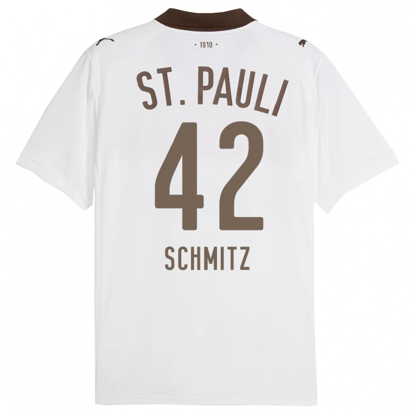 Danxen Herren Marwin Schmitz #42 Weiß Rot Auswärtstrikot Trikot 2025/26 T-Shirt Österreich