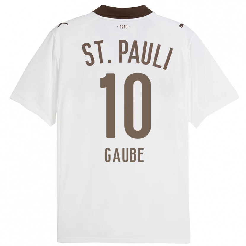 Danxen Herren Bastian Gaube #10 Weiß Rot Auswärtstrikot Trikot 2025/26 T-Shirt Österreich