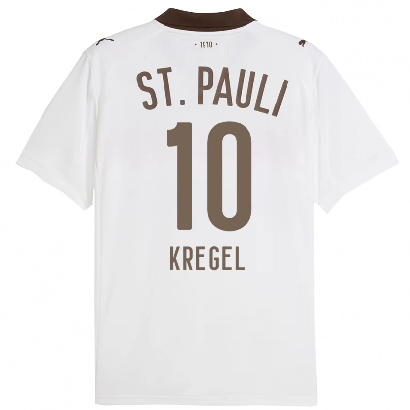 Danxen Herren Mareike Kregel #10 Weiß Rot Auswärtstrikot Trikot 2025/26 T-Shirt Österreich