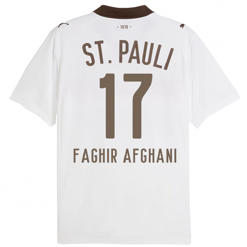 Danxen Herren Younan Faghir Afghani #17 Weiß Rot Auswärtstrikot Trikot 2025/26 T-Shirt Österreich
