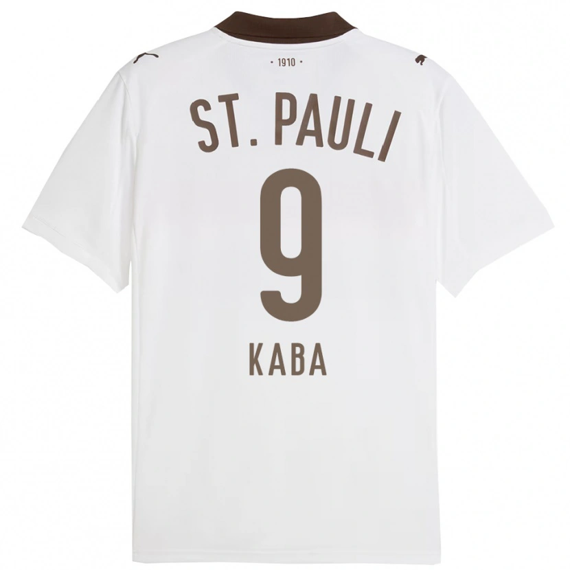 Danxen Herren Wissou Kaba #9 Weiß Rot Auswärtstrikot Trikot 2025/26 T-Shirt Österreich